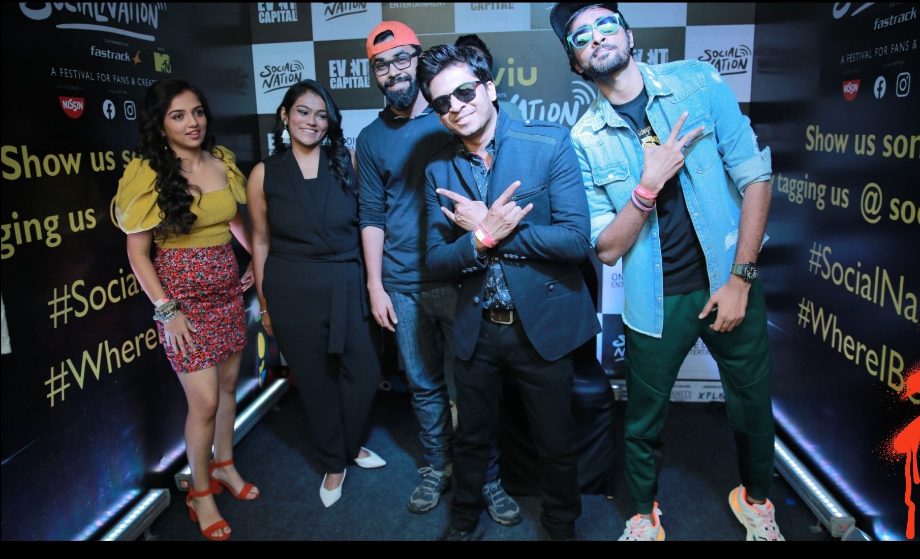 Somnath with fellow creators at TVF Social Nation