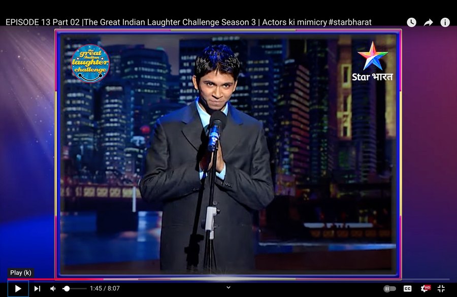 Somnath on The Great Indian Laughter Challenge
